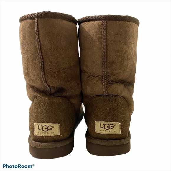 Ugg Australia Classic 5825 Boots Genuine Sheepskin Leather Upper Brown W7 - Picture 2 of 12